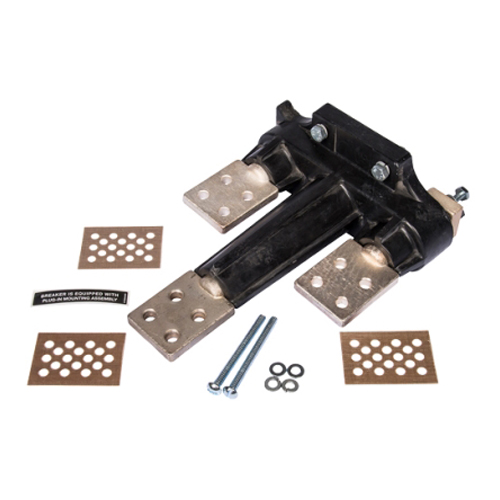SIEMENS LOW VOLTAGE SENTRON MOLDED CASE CIRCUIT BREAKER EXTERNAL ACCESSORY. PLUG-IN MOUNTING ASSEMBLY (BASE AND TULIP ASSEMBLY). FOR 2-POLE JD FRAME BREAKERS EXCEPT CJD. SUITABLE FOR LINE AND LOAD SIDES.