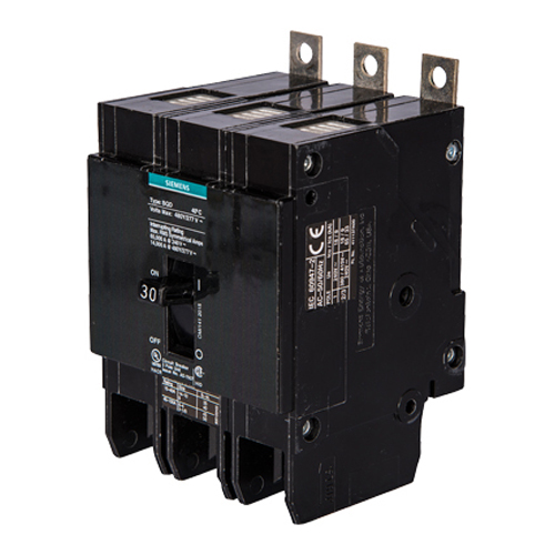 Siemens Low Voltage Molded Case Circuit Breakers Panelboard Mounting 480V Circuit Breakers - 3-pole, TM - BQD, 14KAIC, 480/277VAC are Circuit Protection MoldedCase Circuit Breakers. Type BQD Features BULK PACK/PANELBOARD MOUNT ApplicationCONSTRUCTION Std UL 489 V. Rating 480V A. Rating 90A F. Rating 50/60HZ Trip Type THERMAL MAGNETIC TRIP UNIT Interrupt Rating 14KA No. Of Poles 3P Material MOLDED CASE CIRCUIT BREAKER L 7.2 W 3.9 H 5.6 Operating Temperature 40DEGC