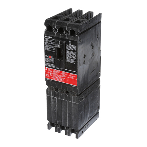 SIEMENS LOW VOLTAGE SENTRON MOLDED CASE CIRCUIT BREAKER WITH THERMAL - MAGNETICTRIP UNIT. STANDARD 40 DEG C BREAKER ED FRAME WITH FUSELESS CURRENT LIMITING BREAKING CAPACITY. 110A 3-POLE (100KAIC AT 600V) (200KAIC AT 480V). NON-INTERCHANGEABLE TRIP UNIT. SPECIAL FEATURES LOAD LUGS ONLY (TA1E6125) WIRE RANGE 3 - 3/0AWG (CU) / 1 - 2/0AWG (AL). DIMENSIONS (W x H x D) IN 3.00 x 9.6 x 3.92.