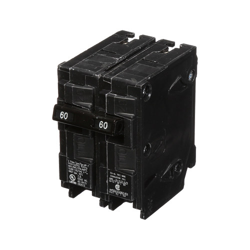 Siemens Low Voltage Residential Circuit Breakers Miniature Thermal Mag Circuit Breakers - Type QP/MP, 2-Pole, 120/240VAC are Circuit Protection Load Center Mains, Feeders, and Miniature Circuit Breakers. Type MP-T Application For Use In 125 AMP And 225 AMP Single Phase Output WMM, WML, WMT meter stacks Standard HACR Rated Voltage Rating 120/240 Amperage Rating 60 Interrupt Rating 10 Number Of Poles 2 Operating Temperature 40