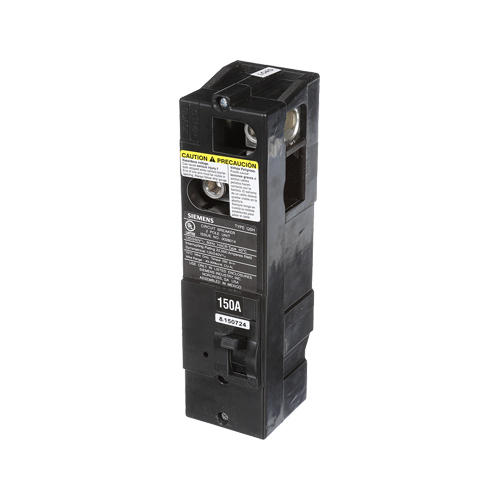 Siemens Low Voltage Residential Circuit Breakers Main Breakers - Type QS Breakers are Circuit Protection Load Center Mains, Feeders, and Miniature Circuit Breakers. Type QSH Application Electrical Distribution Standard UL 489 Voltage Rating 120/240V Amperage Rating 150A Trip Range Thermal Magnetic Interrupt Rating 22 AIC Number Of Poles 2P