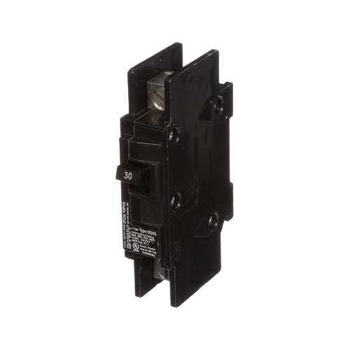Siemens Low Voltage Molded Case Circuit Breakers General Purpose MCCBs are Circuit Protection Molded Case Circuit Breakers. 1-Pole circuit breaker type BQXD. Rated 120V (030A) (AIR 10 kA). Special features DIN Rail mounted, Line and load side lugs included..