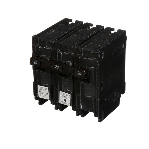 Product image for Siemens Q320H 20 Amp 22 kA 240 Volt 3-Pole Type QPH Circuit Breaker