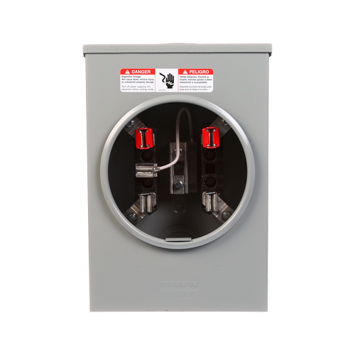 Siemens Low Voltage Talon Meter Sockets Residential - Talon Meter Sockets UAT1 Steel are Residential Enclosures Single-Family Metering. Type UAT1 Special Features NO BYPASS Application RESIDENTIAL Standard UL Voltage Rating 300V Amperage Rating 135A Phase 1 OR 3 PHASE Size 5.000X8.800X13.400 Cable Entry OH Terminal 5 TERMINALS Mounting SURFACE MOUNTING Operating Temperature AVERAGE AMBIENT Enclosure STEEL