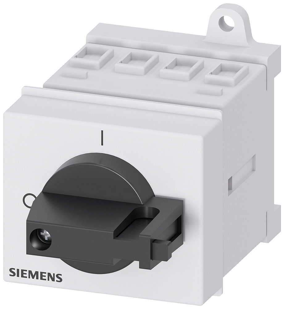 MAIN CTR/EM-STOP SW,23A @400V=7,5KW,BLK KNOB-OP. MECH. BLACK RAILS/2-HOLE MOUNTING BASE MOUNTING IU=16, P/AC-23A AT 400V=7.5KW 3-P. MAIN CTR./EM.-STOP SWITCH