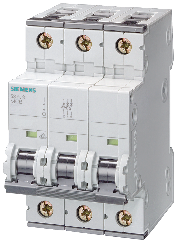 SUPPLEMENTARY PROTECTOR,3P,6A,CURVE D Supplementary Protector, UL1077 Rated, IEC Mini Circuit Breaker, 3 Pole, 6 Amps, 480 VAC, Trip Characteristic Curve D, 54mm Width, 70mm Depth, UL File E116386 in Vol. 1 Sec. 2