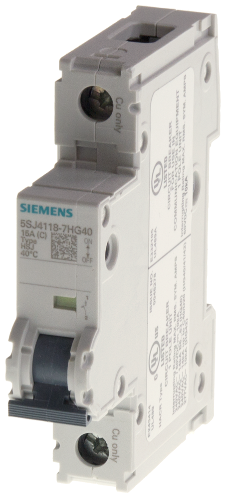 MCB UL489 1-P 60A D-TRIP SAME PHASE ONLY MINIATURE CIRCUIT-BREAKER 240 V 10 KA,1-POLE, D, 60 A, D=70 MM TO UL 489, SAME POLARITY