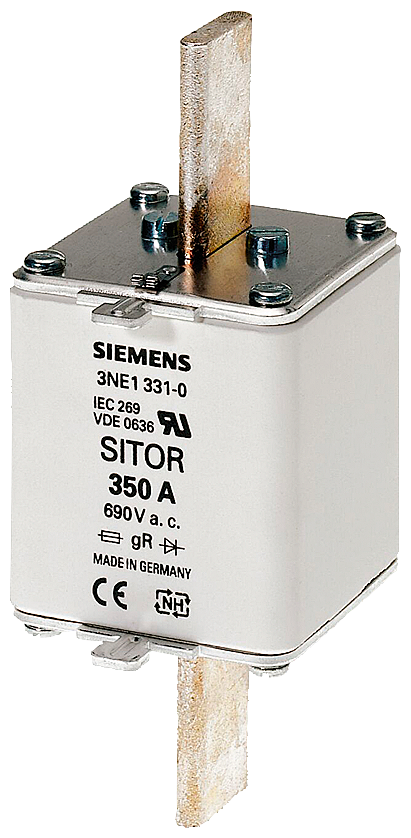 FUSE SIMICON,AC/DC,400A 400A , AC 690 V ,(SIZE 2) UTILIZ. CATEGORY GR, DIN 43620 SITOR FUSE-LINK