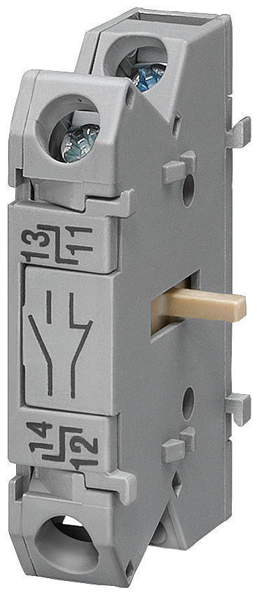 3LD2 SWITCH ACC 1NO, 1NC AUX BASE -NEW DESIGN - (ZUBEHOER FUER SCHALTER 3LDX) FOR BASE MOUNTING UP TO 32 A AUXIL. SWITCH 1NO+1NC