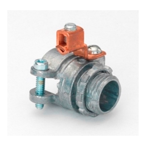 BRIDGEPORT 407DC2G 1/2 FMC CONNECTOR W/LUG Gordon Electric Supply, Inc.