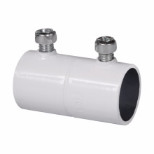Product image for Crouse-Hinds 462-WHITE 1" EMT Set Screw Coupling, White