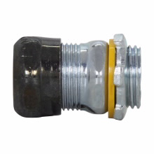 Product image for Crouse-Hinds 658RT 3-1/2" Steel Raintight Compression EMT Connector - Straight, Non-Insulated