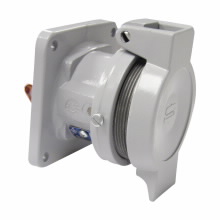 Product image for Crouse-Hinds Series CDR1033 100 Amp 600 VAC/250 VDC 3-Pole 3-Wire NEMA 4X Pin and Sleeve Receptacle