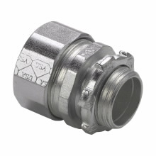 Product image for Crouse-Hinds CPR2US 3/4" Rigid/IMC Conduit Compression Connector, Malleable Iron