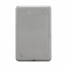 Product image for Crouse-Hinds DS100 1-Gang Aluminum Surface Mount Blank Device Box Cover