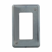 Product image for Crouse-Hinds DS23 GFI 1-Gang Sheet Steel Surface Mount GFCI Receptacle Cover