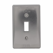 Product image for Crouse-Hinds Series DS7000SF Stainless Steel Conduit Device Box Switch Formed Cover
