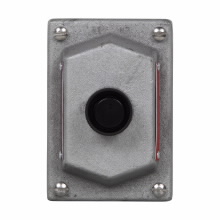 Product image for Crouse-Hinds Series DSD918 1-Button 600 VAC Heavy Duty Front Operated Push Button Station