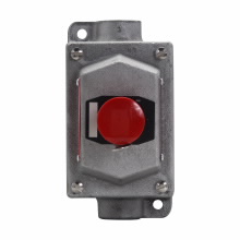 Product image for Crouse-Hinds EDSC2184-S769-EM-SP 600 VAC 1-Circuit Iron Alloy Feed-Through Push Button Control Station
