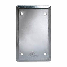 Product image for Crouse-Hinds FBCS1 Steel Type FS and FD Device Box Flat Blank Cover