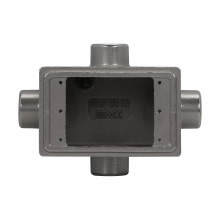 Product image for Crouse-Hinds FDX2SS 3/4" Condulet Device Box, Stainless Steel, Single Gang