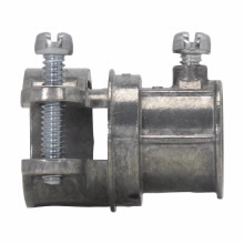 Product image for Crouse-Hinds Series FECS75DC 3/4 Inch Die-Cast Zinc Squeeze Type Set Screw EMT to FMC Combination Coupling