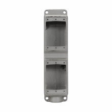 Product image for Crouse-Hinds FS17 FS Device Box, Shallow, Feraloy Iron Alloy, Two Gang, Tandem, 1/2"