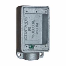 Product image for Crouse-Hinds Series FSM3 1 Inch 1-Hub Malleable Iron Type FS Cast Device Box