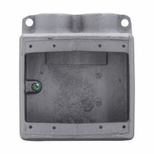 Product image for Crouse-Hinds FDS222 3/4" 2-Gang Cast Iron Type FDS Conduit Device Box