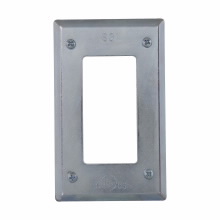 Product image for Crouse-Hinds GFICS1 Steel FS/FD Mount Insulated GFCI Box Cover