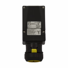 Product image for Crouse-Hinds Series GHG 511 4304 L3001 125 Volt 20 Amp 3-Pole 2-Wire Interlock Receptacle