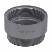 Product image for Crouse-Hinds GUA0631 3 x 1-1/4" Cast Iron Threaded Conduit Outlet Box Extension