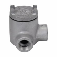 Product image for Crouse-Hinds Series GUAL24 3/4 Inch Hub 2 Inch Cover Opening Cast Iron Conduit Outlet Box with Cover
