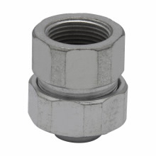Product image for Crouse-Hinds LTR150 1-1/2" Liquidtight to Threaded Rigid/IMC Conduit Combination Coupling, Malleable Iron, Zinc Plated