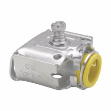 Product image for Crouse-Hinds Series QLK50D 1/2 Inch Single Steel Quick-Lock Armored Cable/FMC Connector