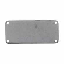 Product image for Crouse-Hinds Series RSP0 8-1/2 x 4 Inch Iron Alloy Junction Box Conduit Blank Hub Plate