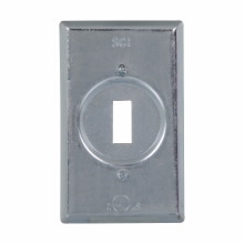 Product image for Crouse-Hinds Series SWCS1 Steel Type FS and FD Device Box Switch Cover
