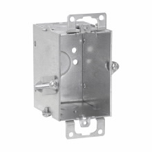 Product image for Crouse-Hinds Series TP224 3 x 2 x 2-1/2 Inch Steel Gangable Switch Box