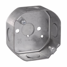 Product image for Crouse-Hinds TP256 3-1/4" x 1-1/2" Steel Octagon Outlet Box