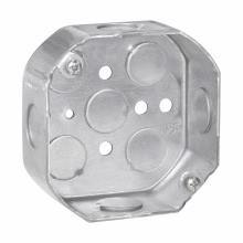 Product image for Crouse-Hinds TP274 4" x 1-1/2" Steel Octagon Outlet Box