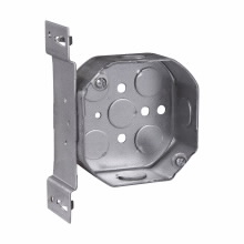 Product image for Crouse-Hinds TP282 4" x 1-1/2" Steel Octagon Outlet Box