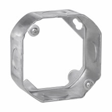 Product image for Crouse-Hinds TP284 4" Steel Octagon Outlet Box Extension Ring
