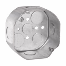 Product image for Crouse-Hinds Series TP294 4 x 2-1/8 Inch Steel Octagon Outlet Box