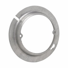 Product image for Crouse-Hinds Series TP331 4 Inch 3/4 Inch Raised Steel Octagon Box Cover with Open Ear