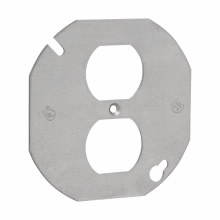 Product image for Crouse-Hinds Series TP336 4 Inch Steel Flat Octagon Box Cover