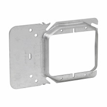 Product image for Crouse-Hinds Series TP36000 5/8 Inch Raised Steel 2-Gang Square Box Cover