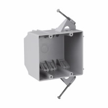 Product image for Crouse-Hinds Series TP3600 4 x 3 x 3-3/4 Inch PVC 2-Gang Switch Box
