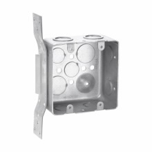Product image for Crouse-Hinds Series TP391 4 x 4 x 2-1/8 Inch Steel Square Two Device Box