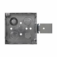 Product image for Crouse-Hinds Series TP404SSB 4 x 4 x 1-1/2 Inch Steel Welded Square Outlet Box
