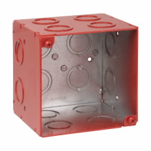 Product image for Crouse-Hinds Series TP413RED 4 x 4 x 3-1/2 Inch Steel Welded Square Outlet Box